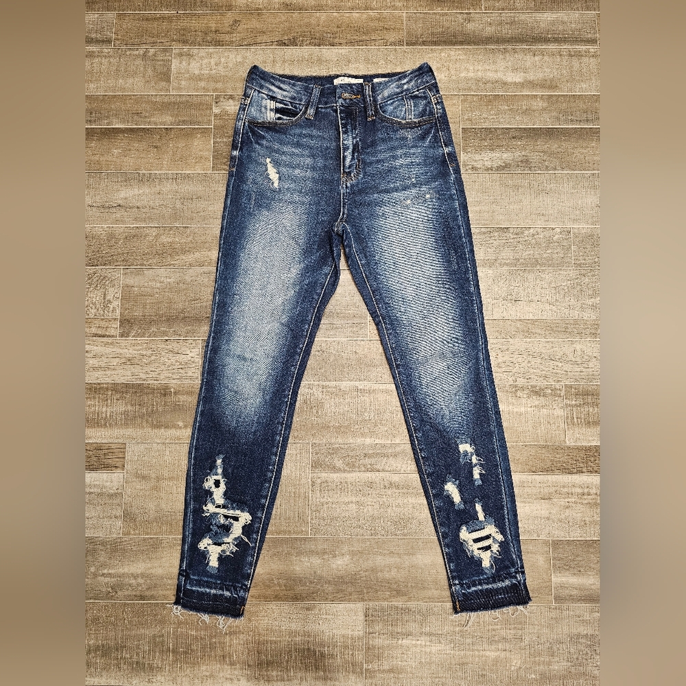 Distressed Blue Jeans KanCan Women's